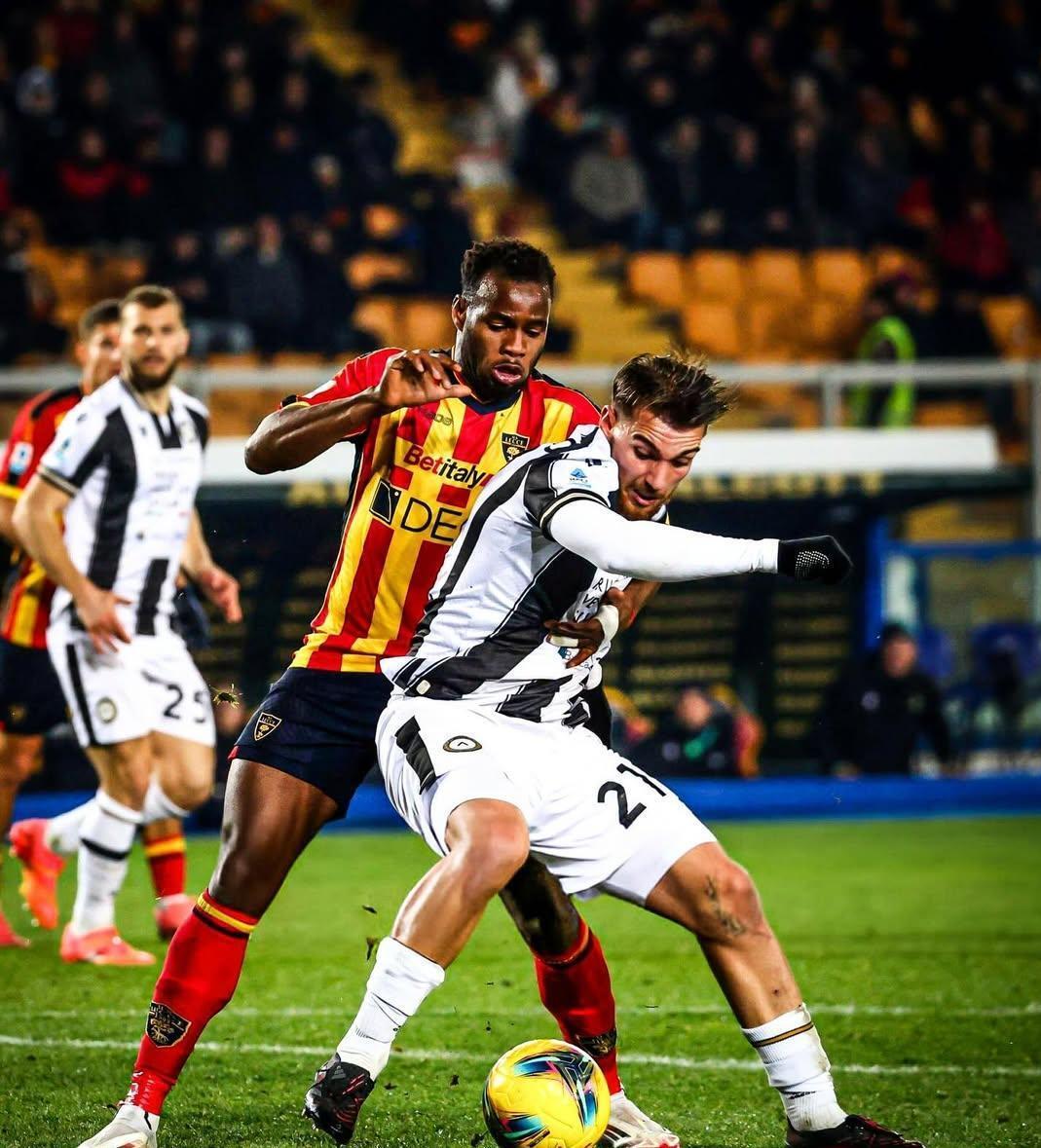 关于乌迪内斯主场不敌切沃，憾失胜机的信息