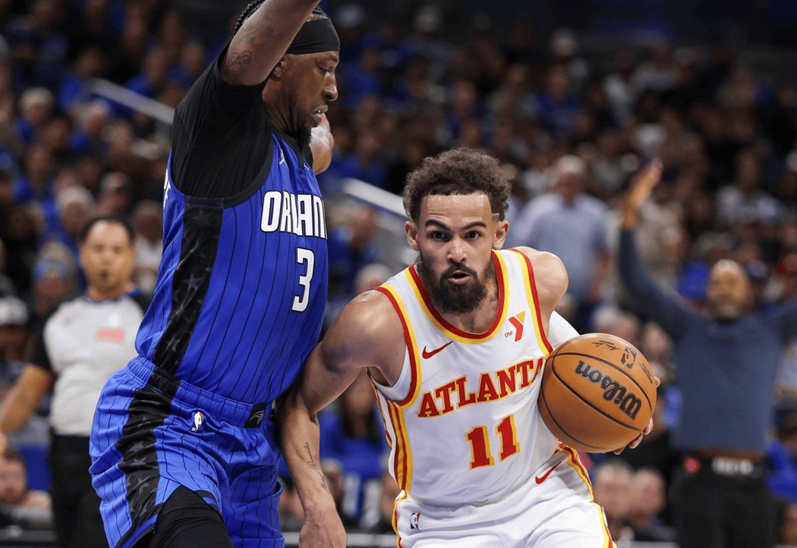 关于老鹰队逆转热火，特雷-杨绝杀完成复仇的信息